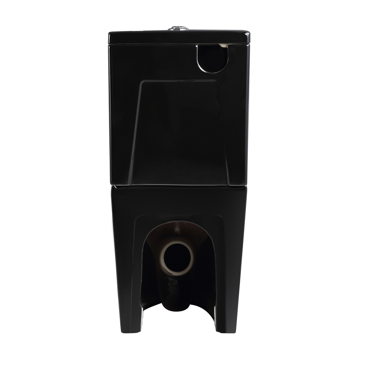 Mini Cyclone Back-to-Wall Toilet Suite in Matte Black