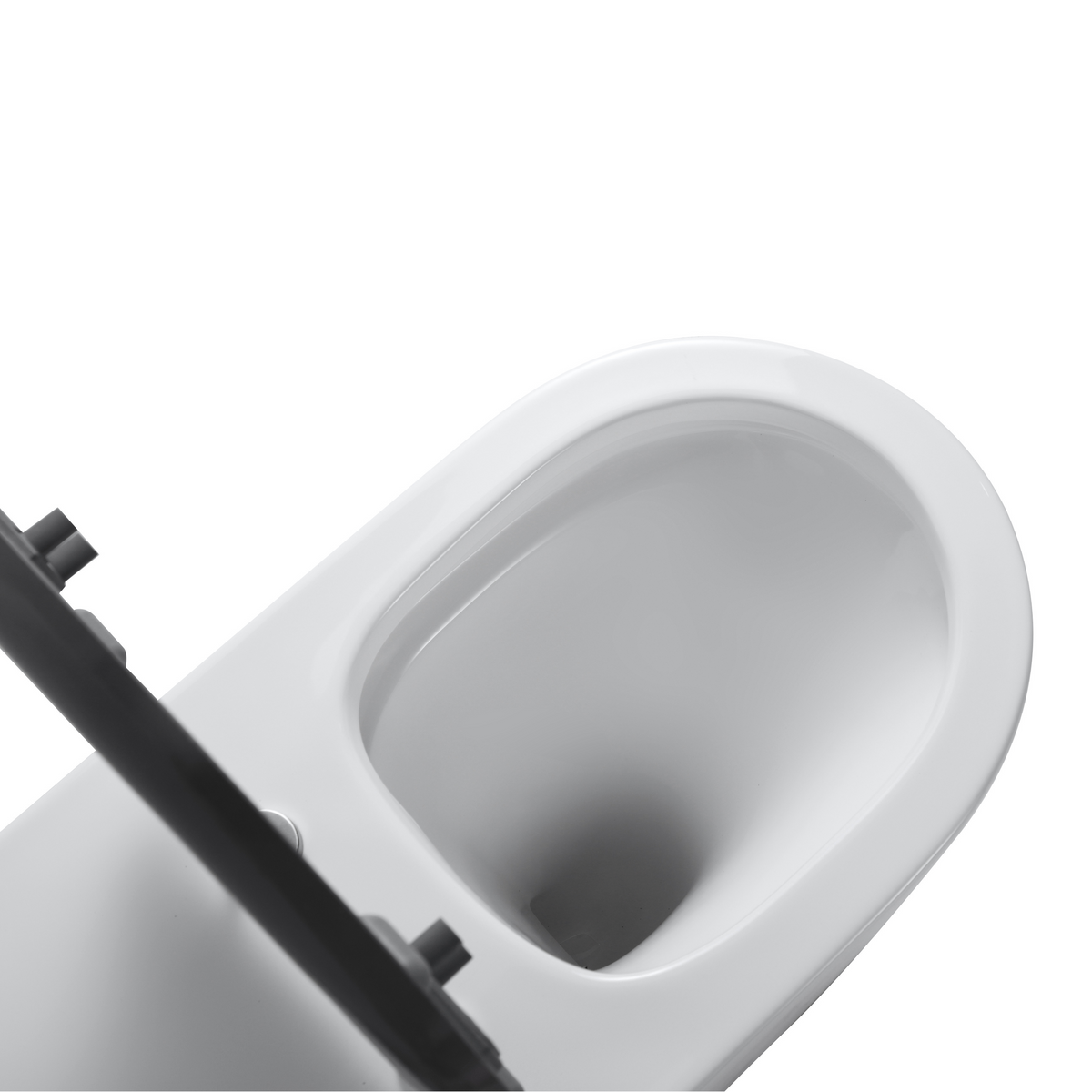 Ultra Access Rimless Floor Mounted Pan with Niche In-Wall Cistern and Push Plate