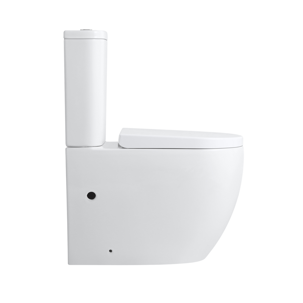 Mini Cyclone Back-to-Wall Toilet Suite in Gloss White