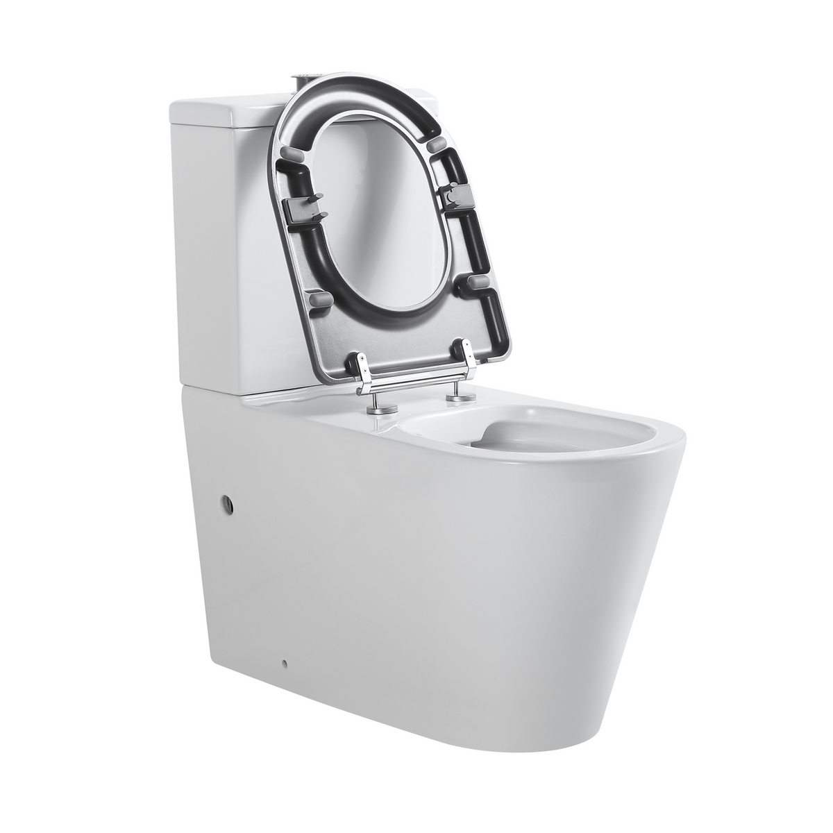 Ultra Access Back-to-Wall Rimless Flushing Accessible Toilet in Gloss White