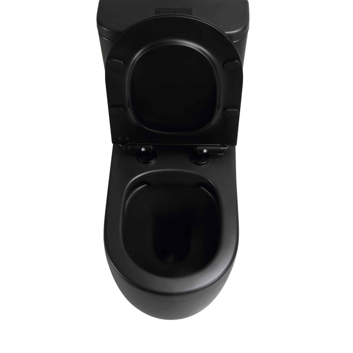 Mini Cyclone Back-to-Wall Toilet Suite in Matte Black