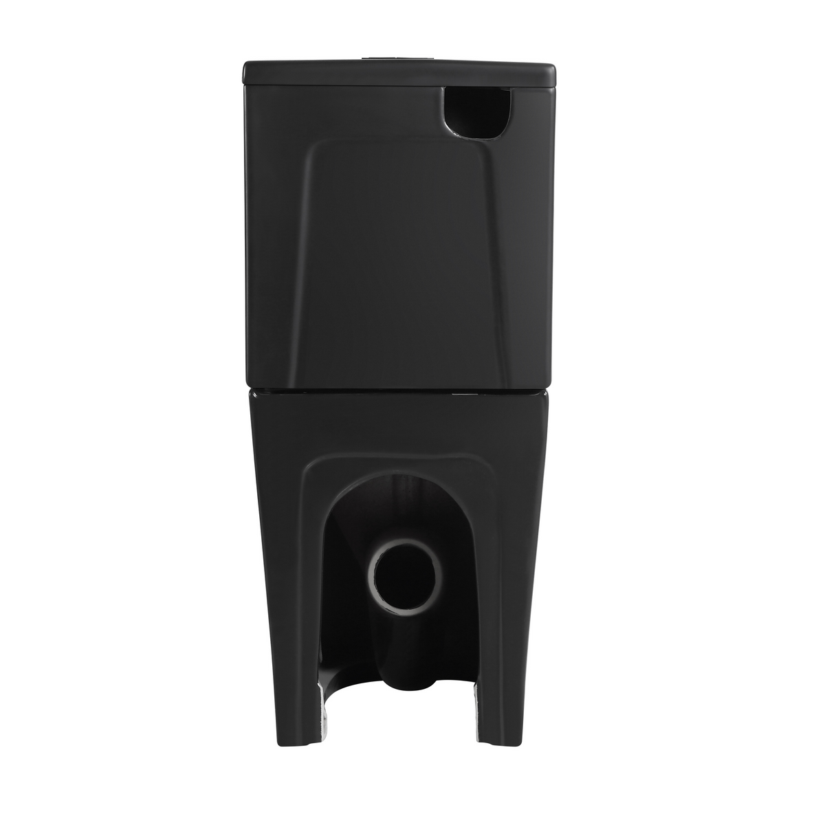Snubby Back-to-Wall Toilet Suite in Matte Black