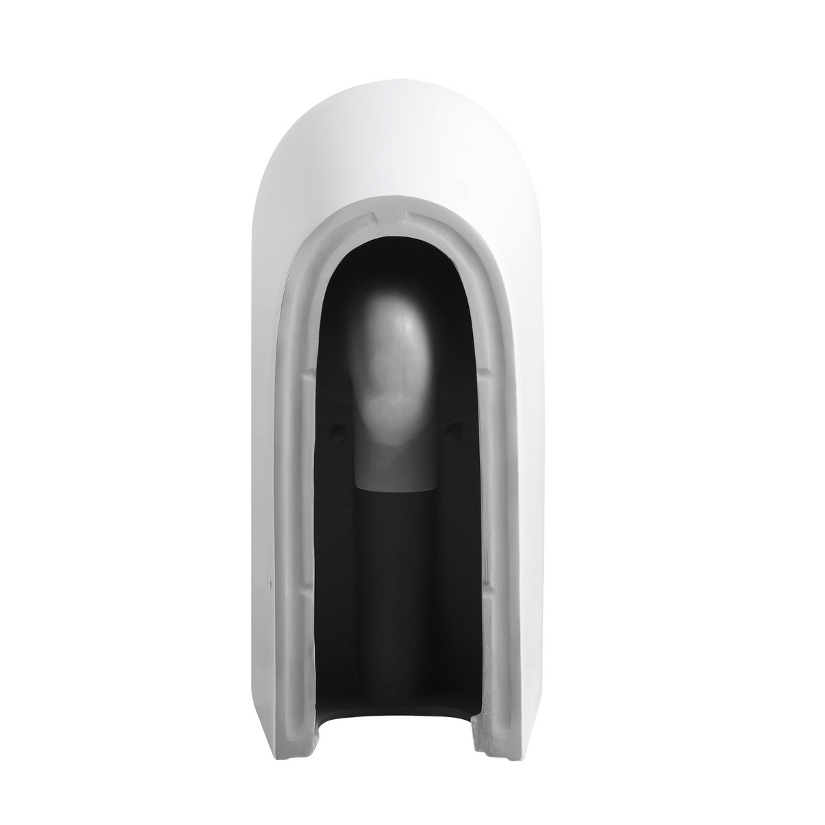 Ultra Access Rimless Floor Mounted Pan with Niche In-Wall Cistern and Push Plate