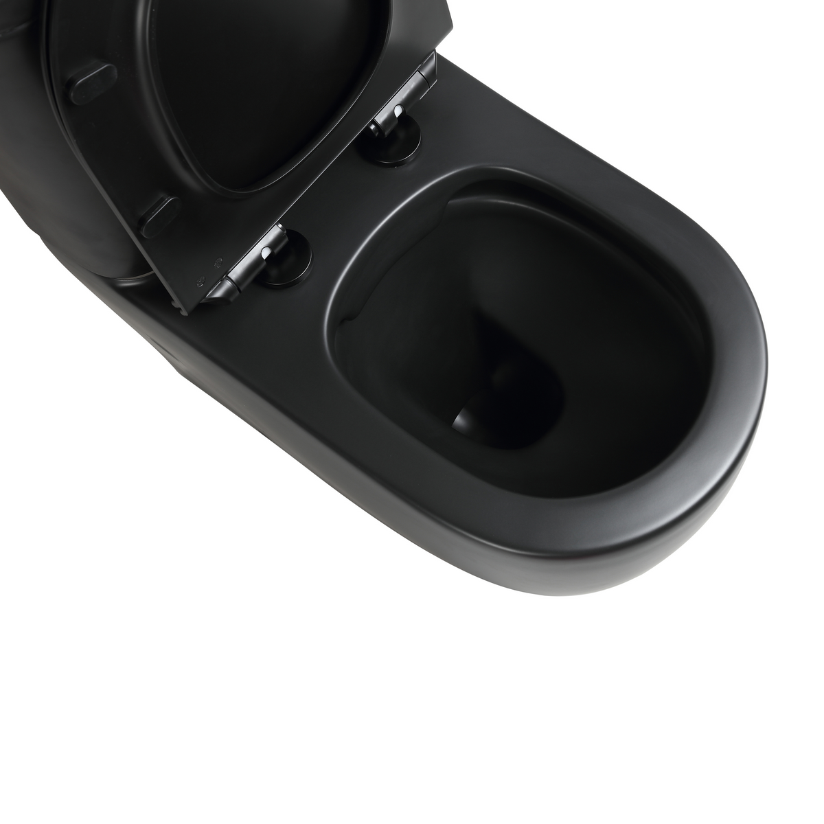Mini Cyclone Back-to-Wall Toilet Suite in Matte Black