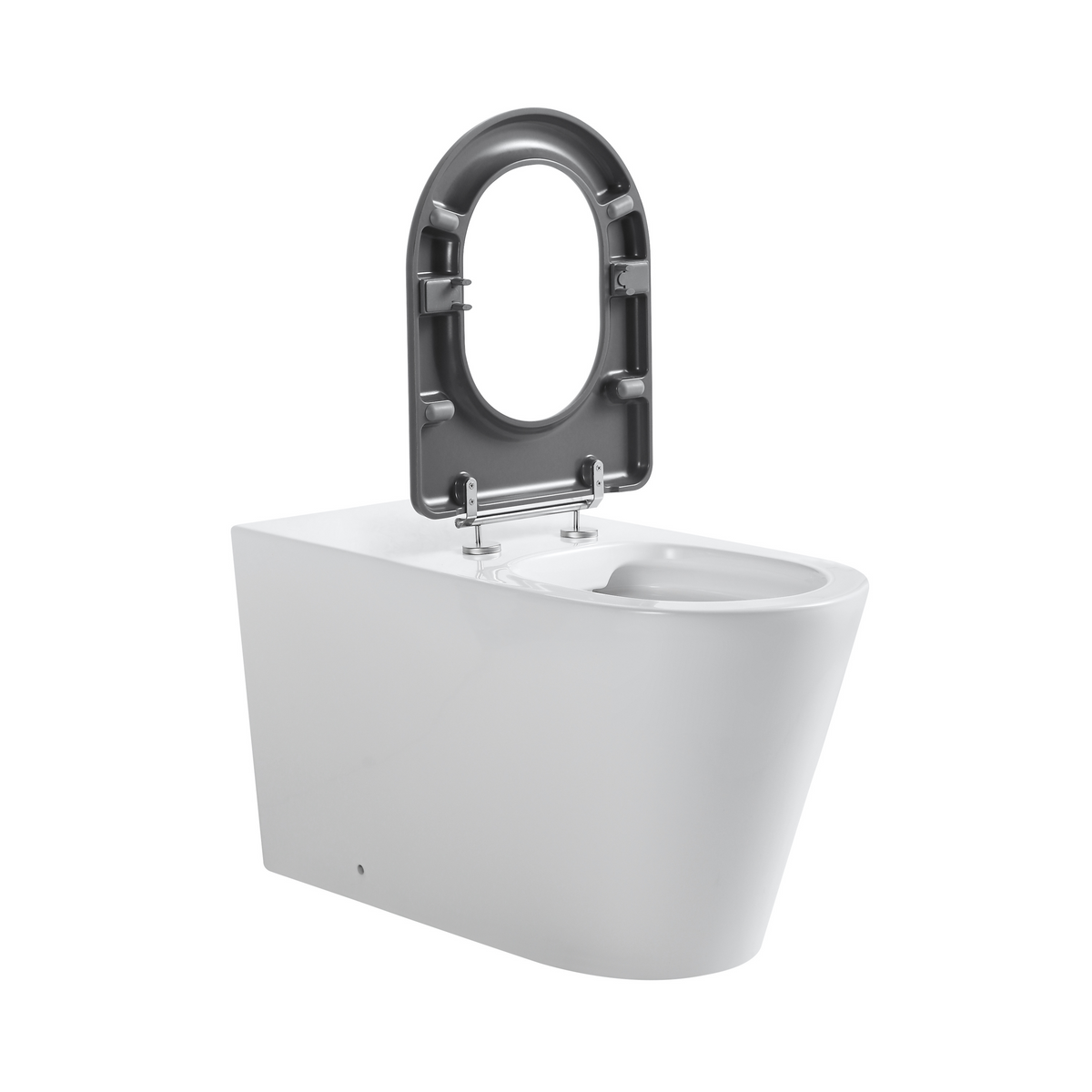 Ultra Access Rimless Floor Mounted Pan with Niche In-Wall Cistern and Push Plate