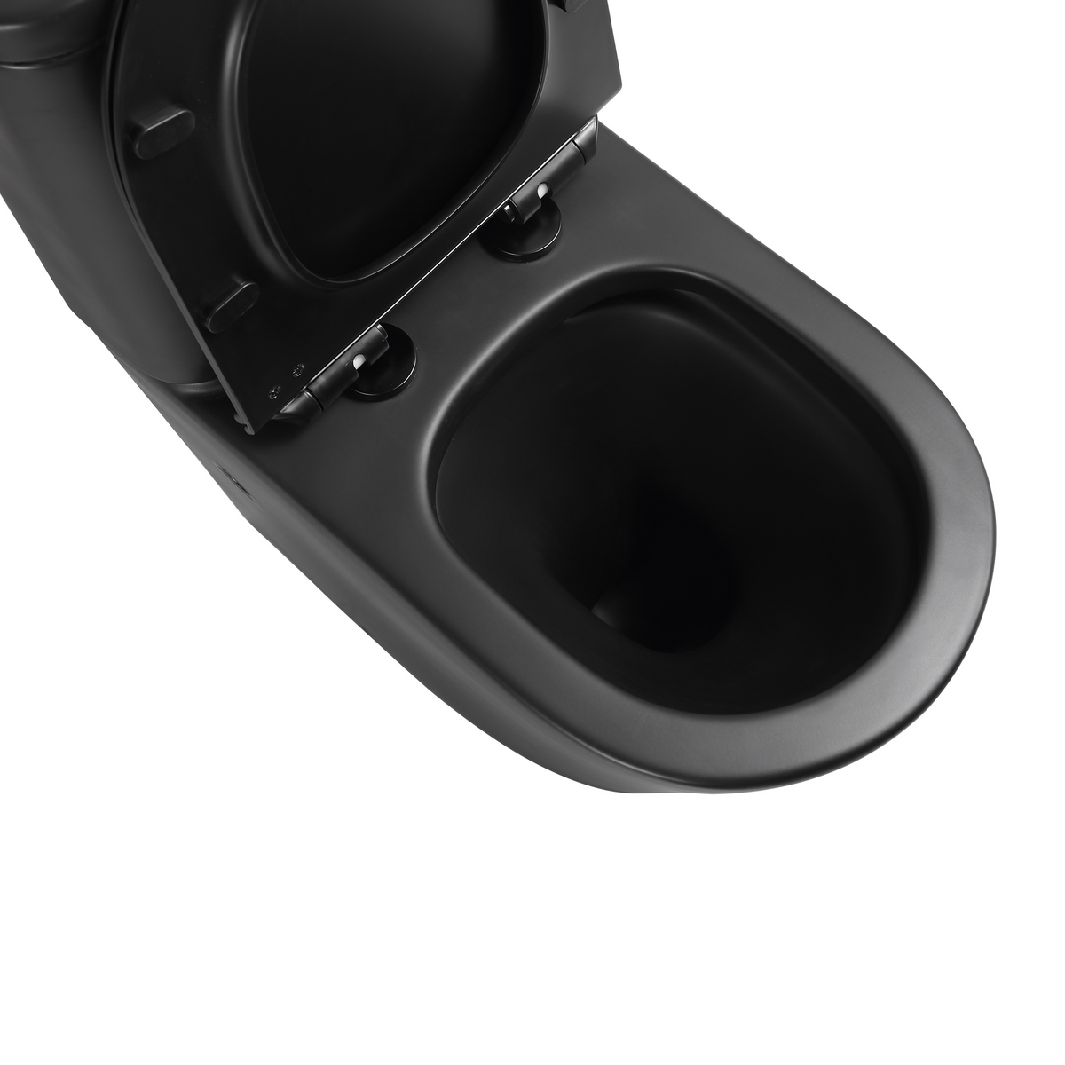 Snubby Back-to-Wall Toilet Suite in Matte Black