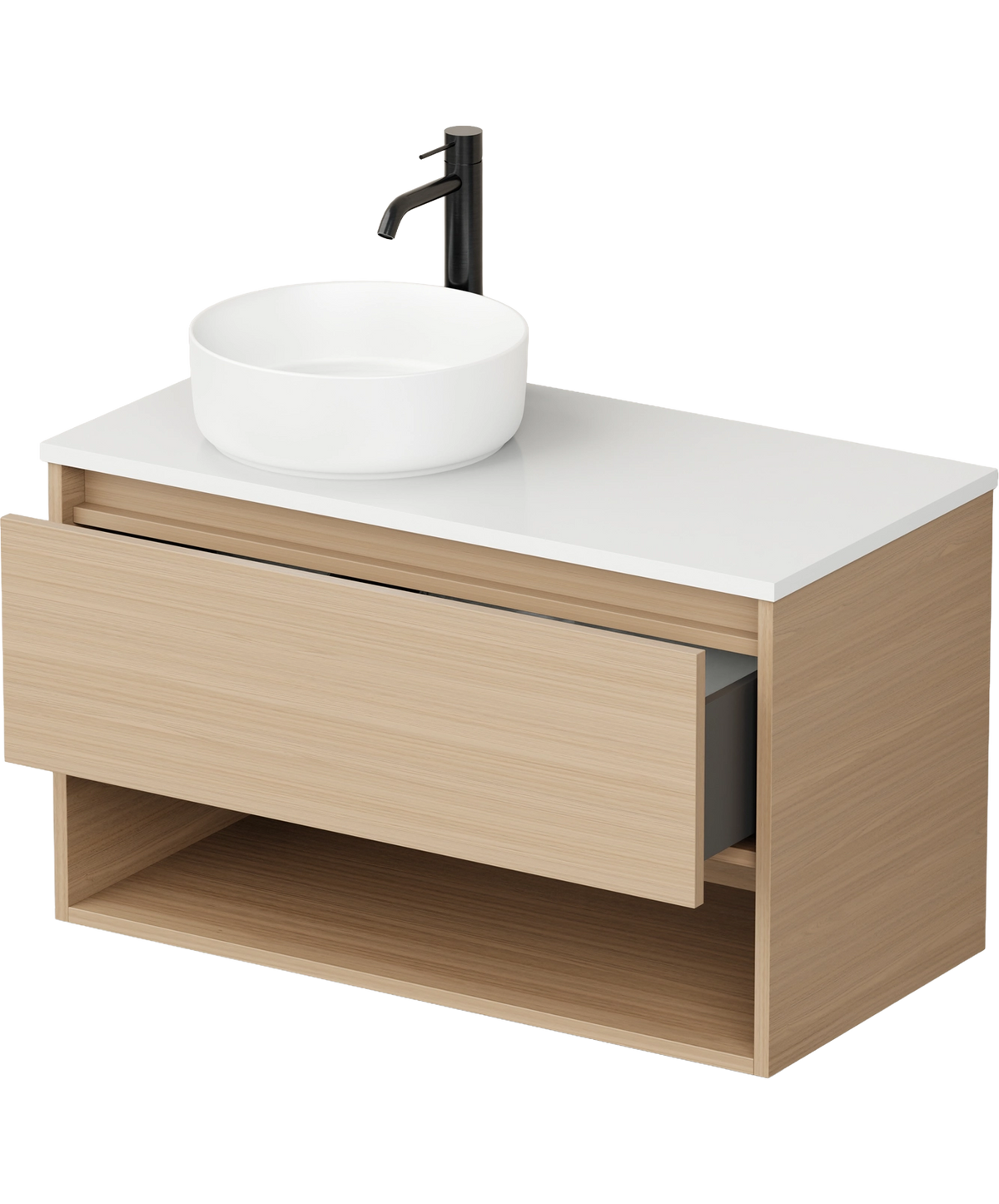 Flux - 900mm - Left Offset Basin