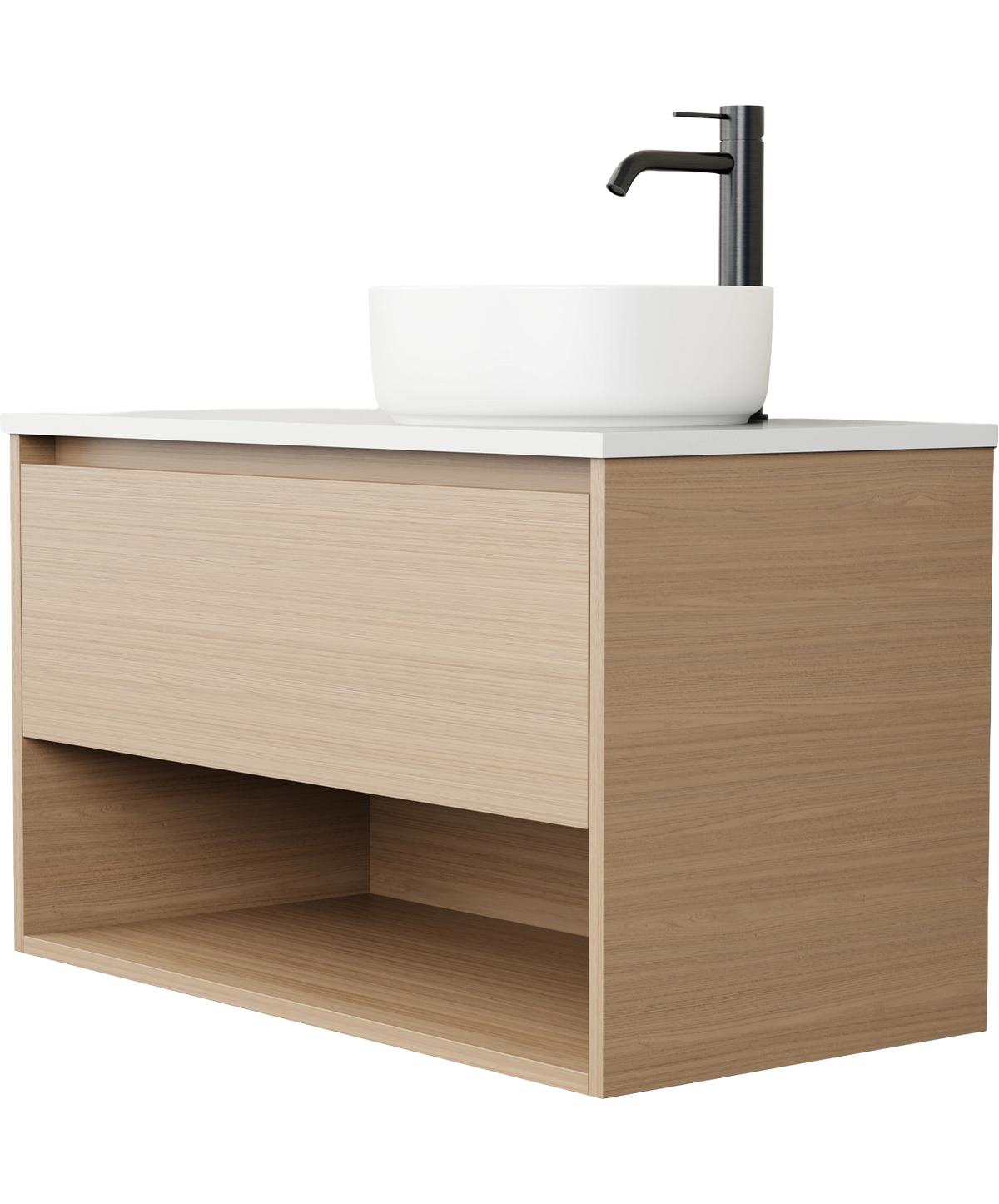 Offset Vanity Basin Flux Vanity 900mm | Right Offset Basin | Propel Bathrooms – Propel ...