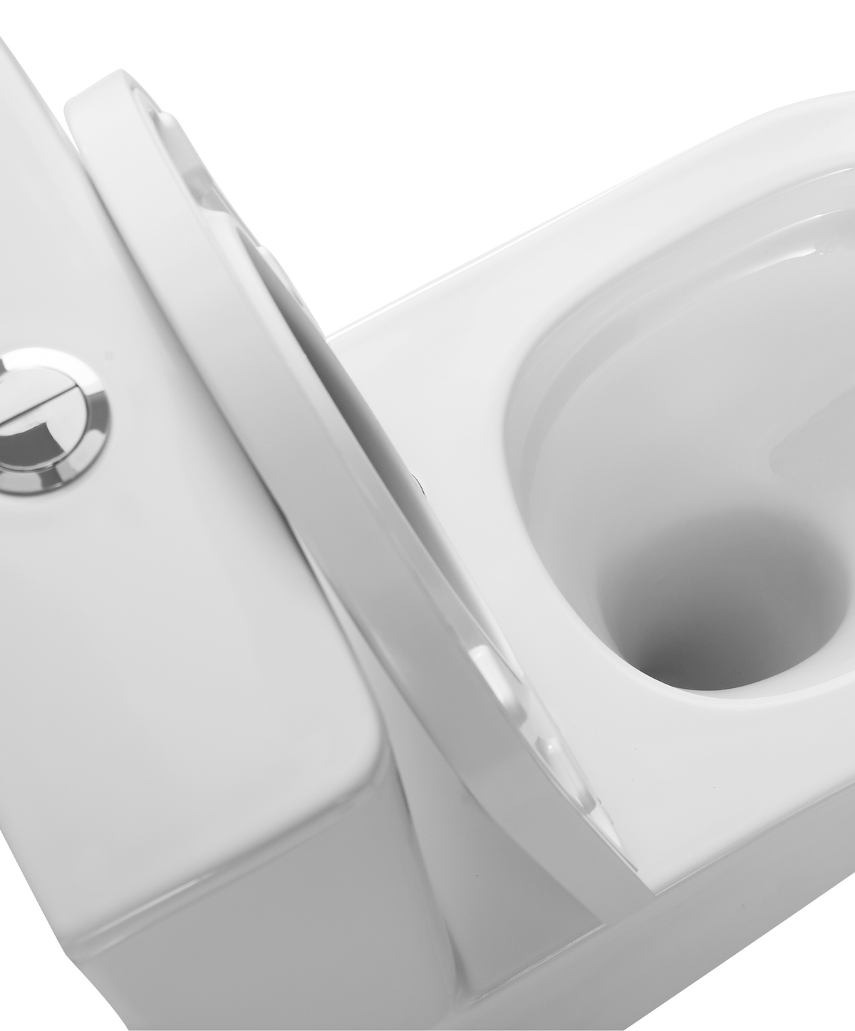 Hurricane Zero Rim Back-to-Wall Toilet Suite in Gloss White