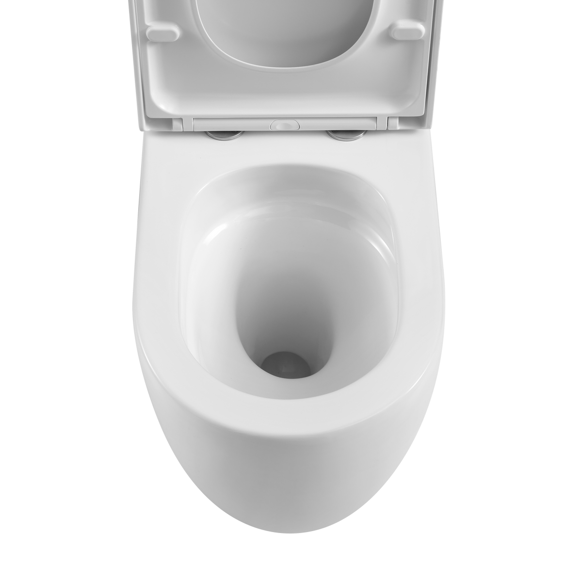 Hurricane Zero Rim Back-to-Wall Toilet Suite in Gloss White