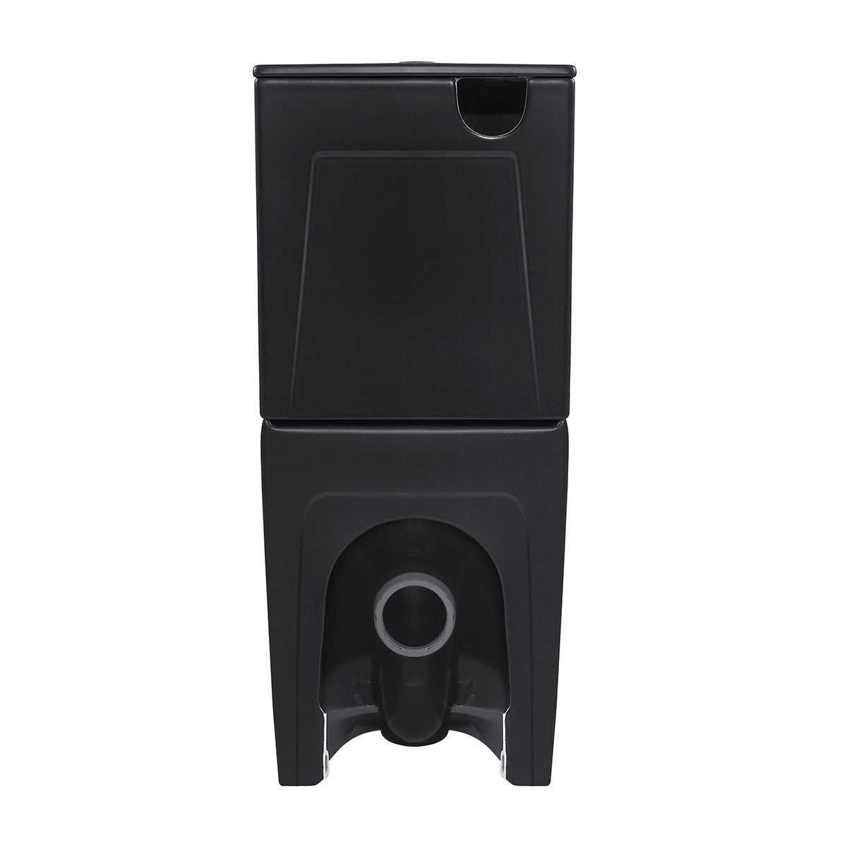 Hurricane Zero Rim Back-to-Wall Toilet Suite in Matte Black