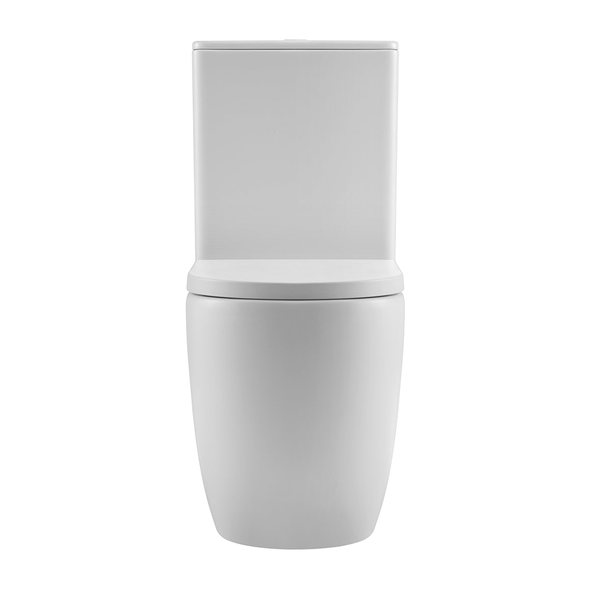 Hurricane Zero Rim Back-to-Wall Toilet Suite in Matte White