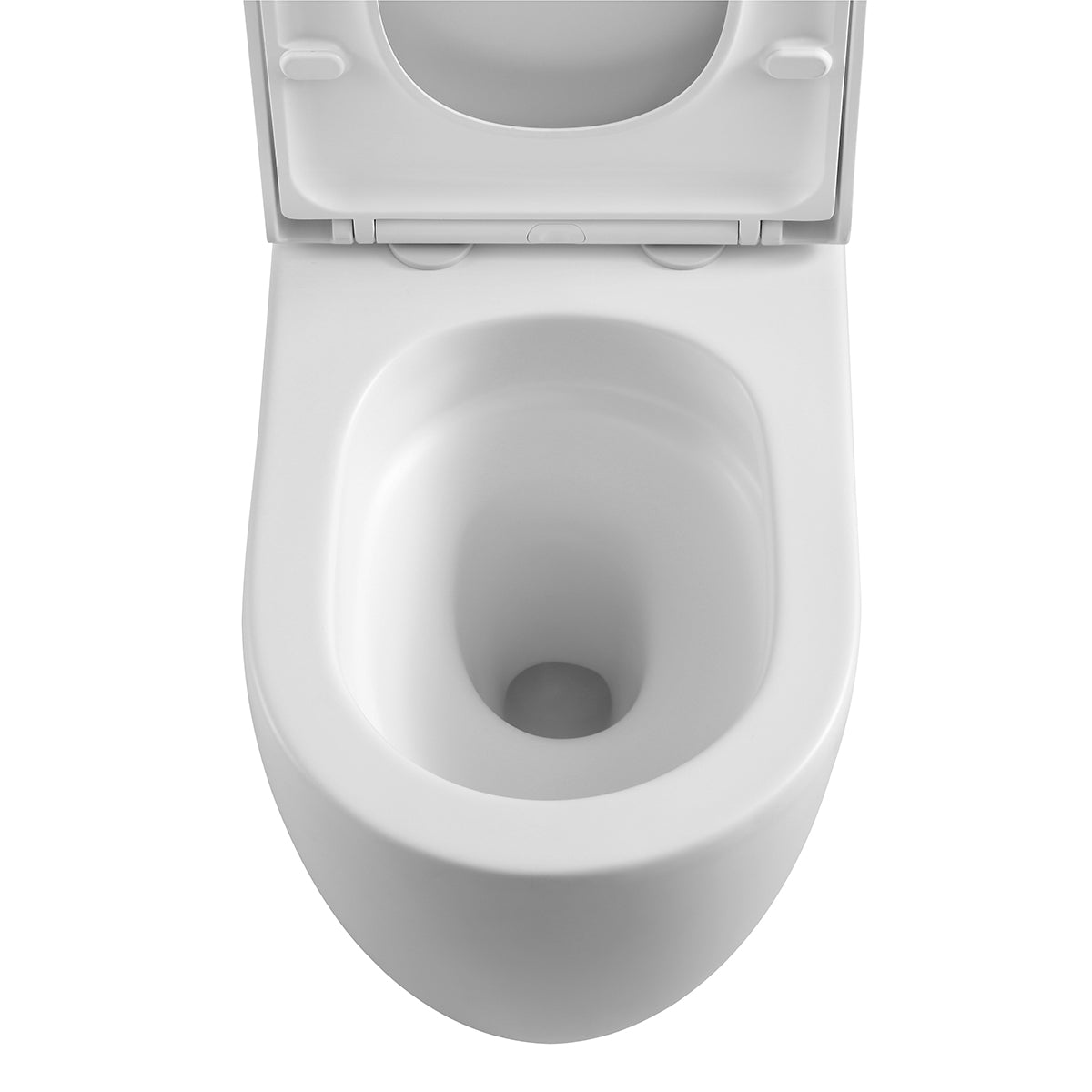 Hurricane Zero Rim Back-to-Wall Toilet Suite in Matte White
