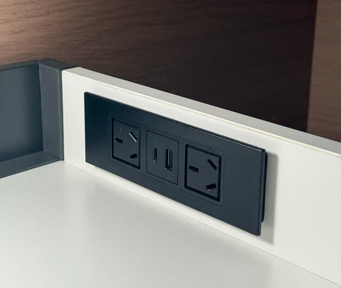 Vanity Dual Power Point With USB & USB-C