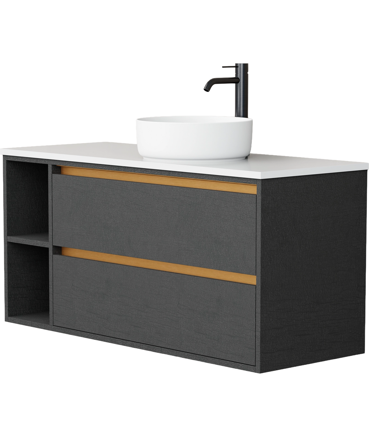 Lume - 1200mm - Centre Basin - Left Shelf
