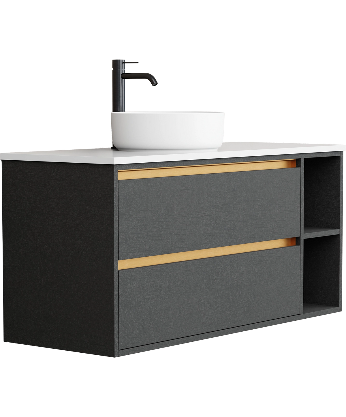 Lume - 1200mm - Centre Basin - Right Shelf