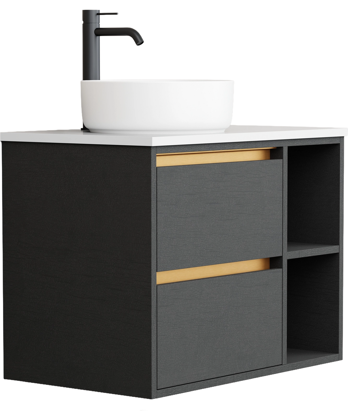 Lume - 750mm - Centre Basin - Right Shelf