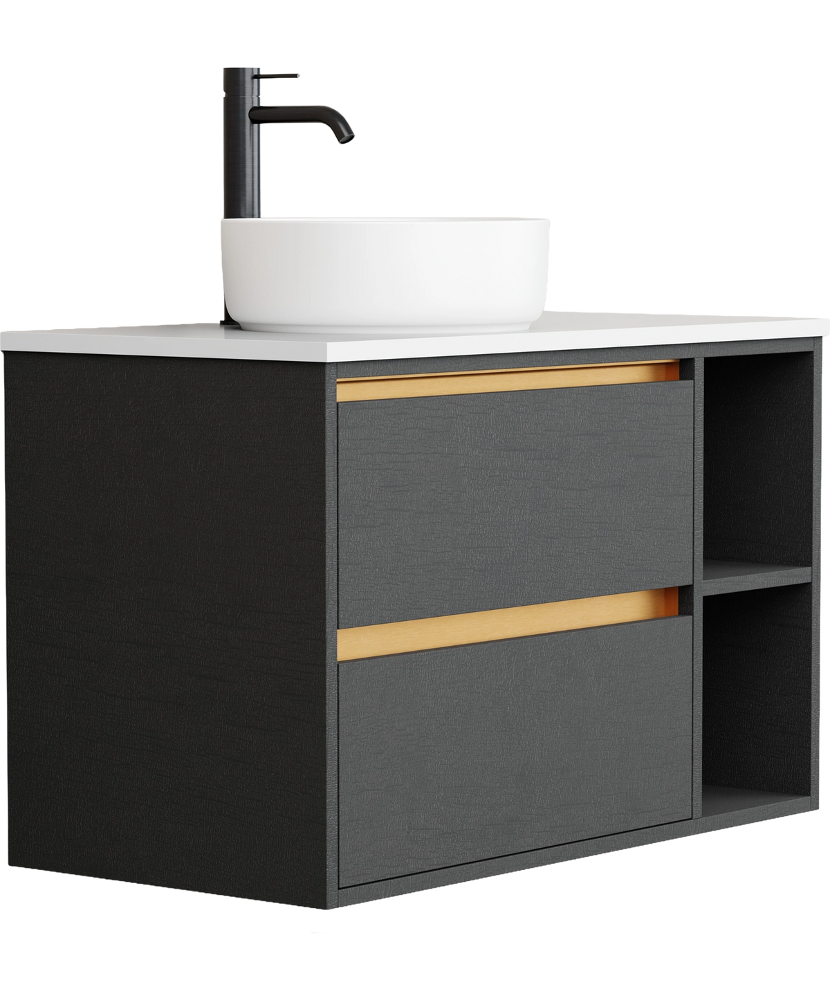 Lume - 900mm - Centre Basin - Right Shelf