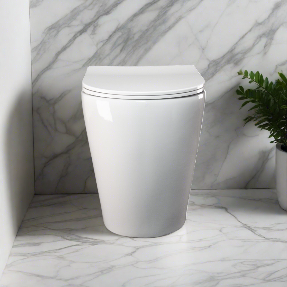 Niche Floor Standing Pan in Gloss White