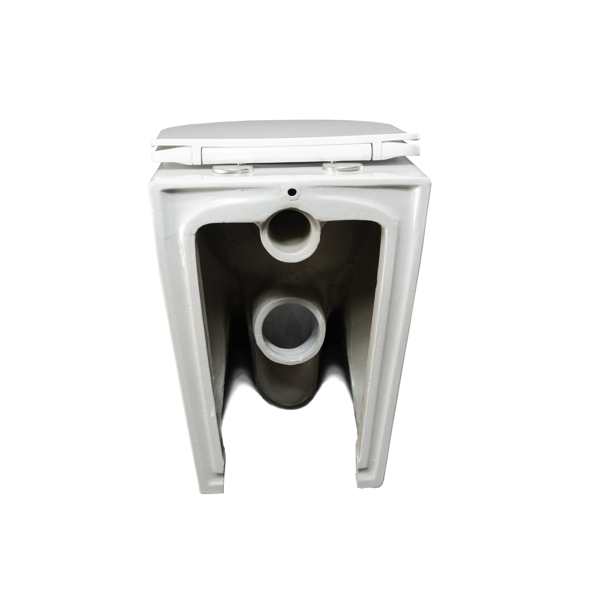 Niche Floor Standing Full Kit with Round Brushed Nickel Push Plate
