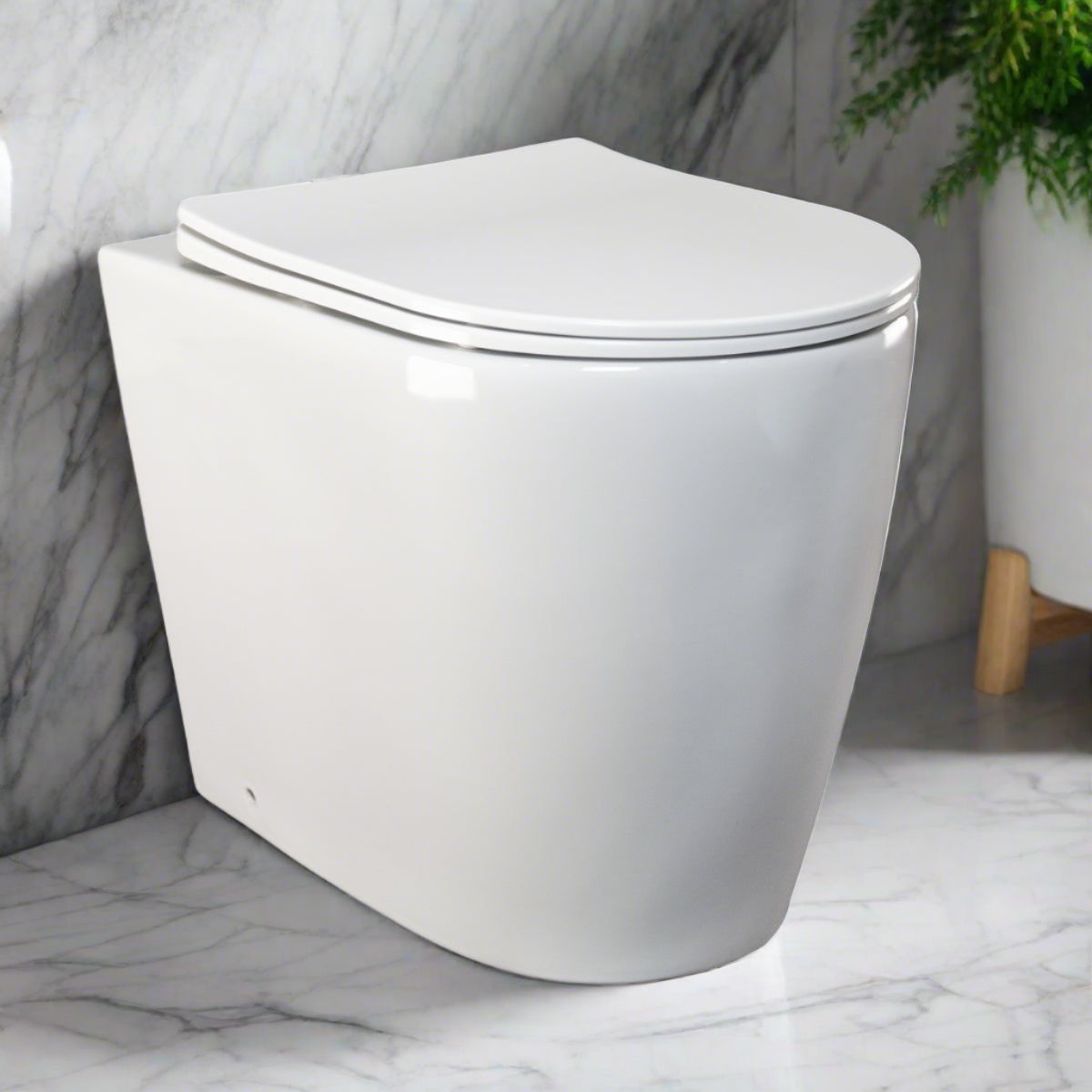 Niche Floor Standing Full Kit with Square Matte White Push Plate