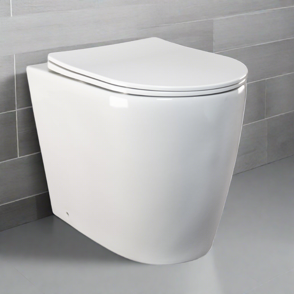 Niche Floor Standing Full Kit with Round Brushed Nickel Push Plate