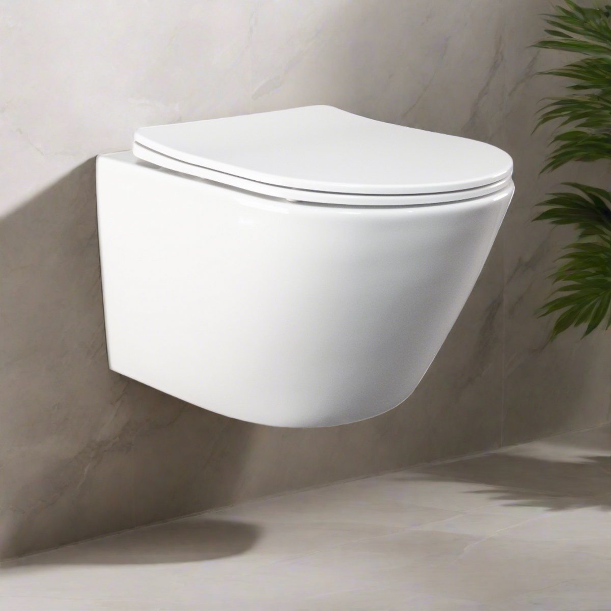 Niche Wall Hung Full Kit with Square Matte White Push Plate