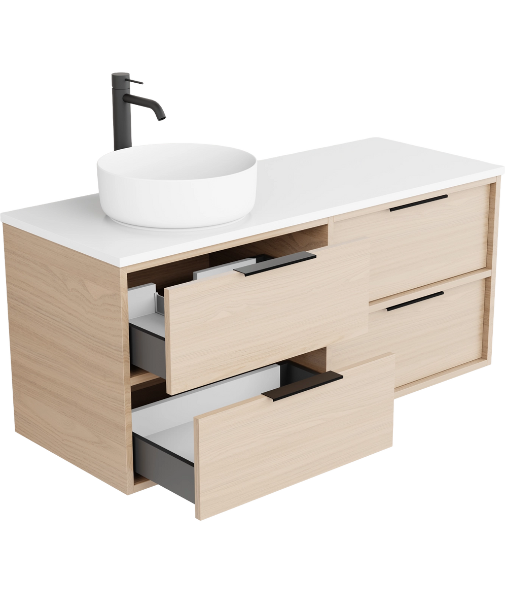 Nara Vanity 1200mm | Left Offset Basin | Propel Bathrooms – Propel ...