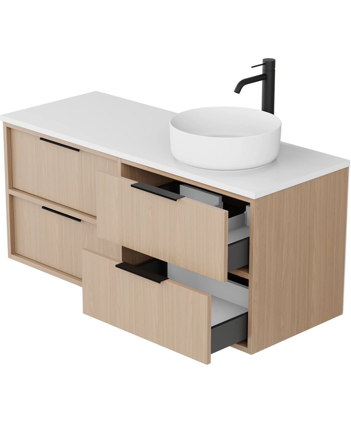 Offset Vanity Basin Nara Vanity 1200mm | Right Offset Basin | Propel Bathrooms – Propel ...