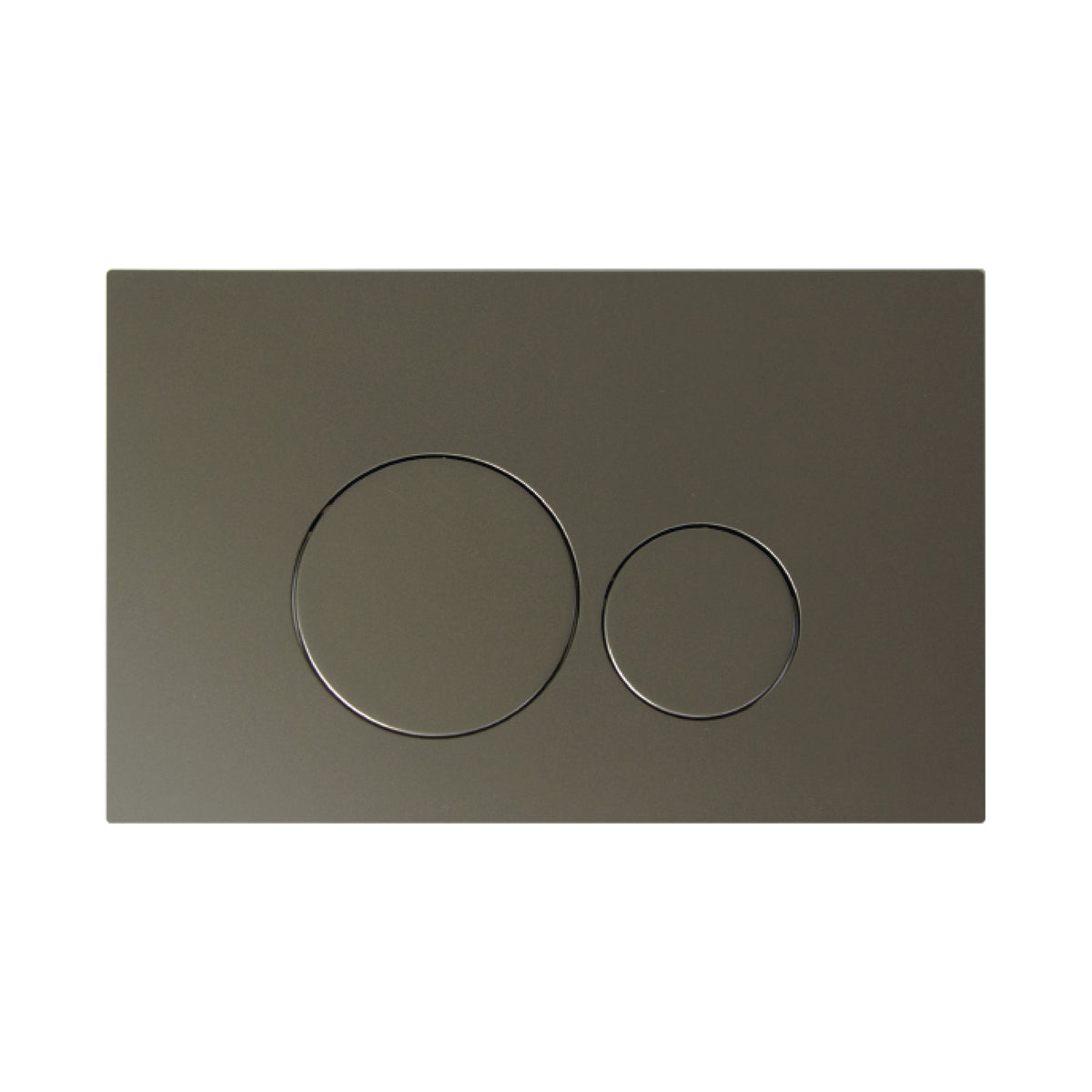 Niche Wall Hung Full Kit with Round Gun Metal Push Plate