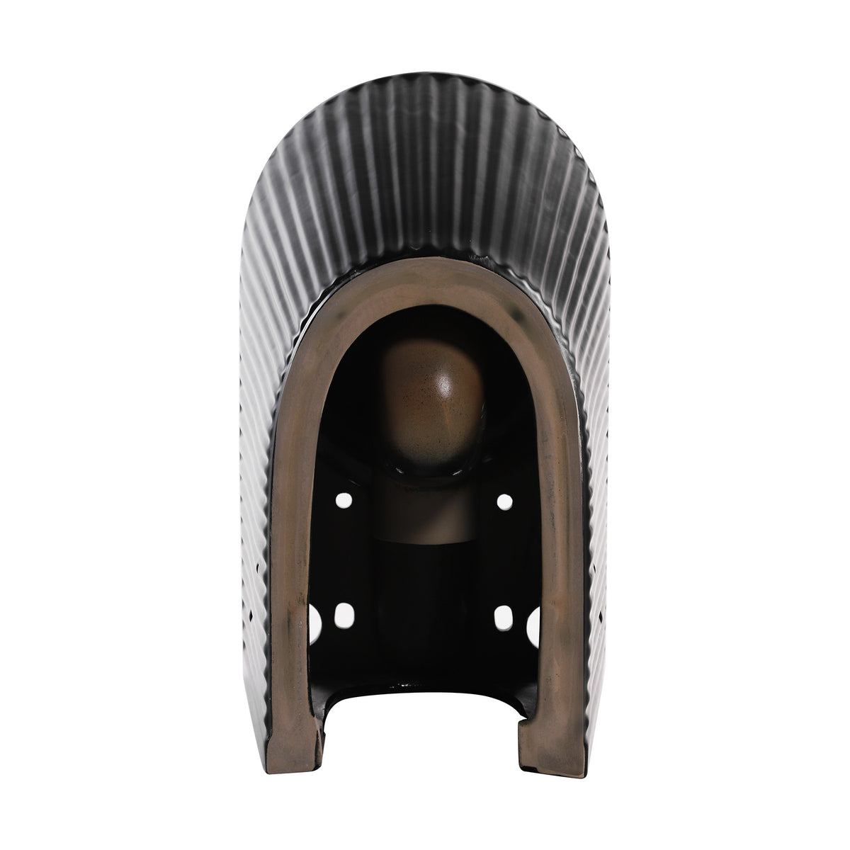 Scanalato Zero Rim Fluted Toilet in Matte Black