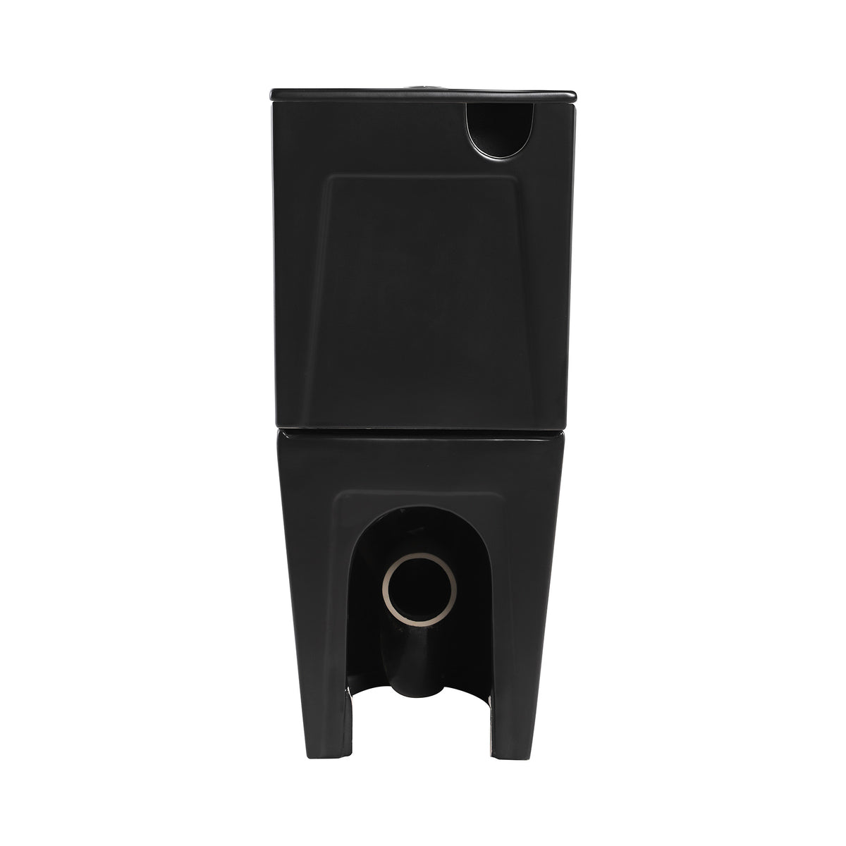 Scanalato Zero Rim Fluted Toilet in Matte Black