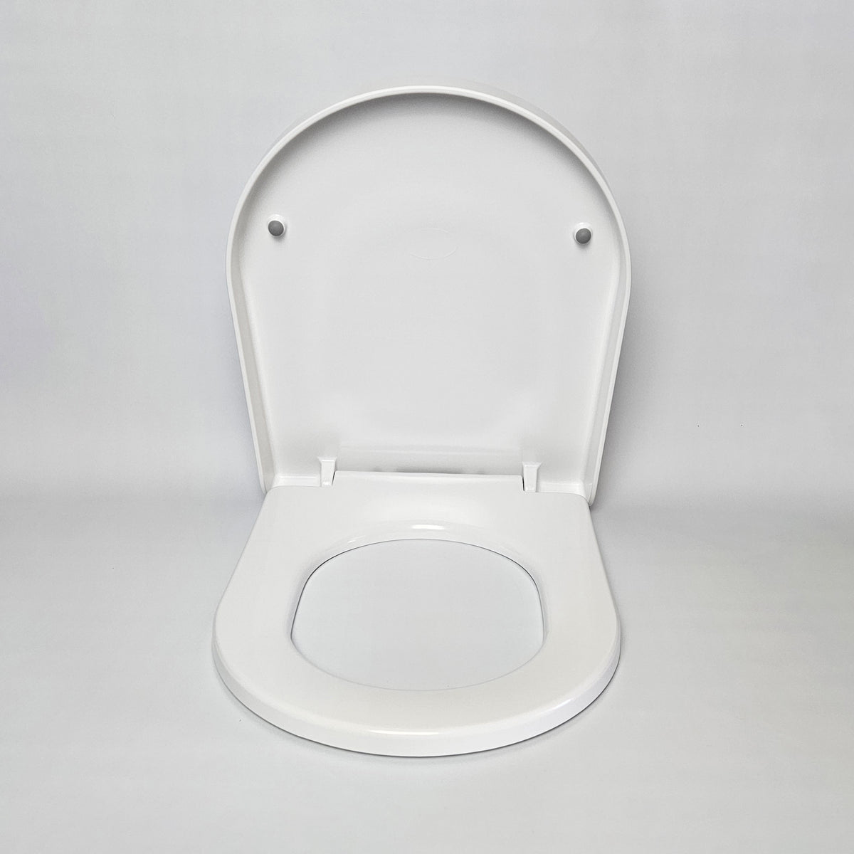 Short Projection Gloss White Toilet Seat