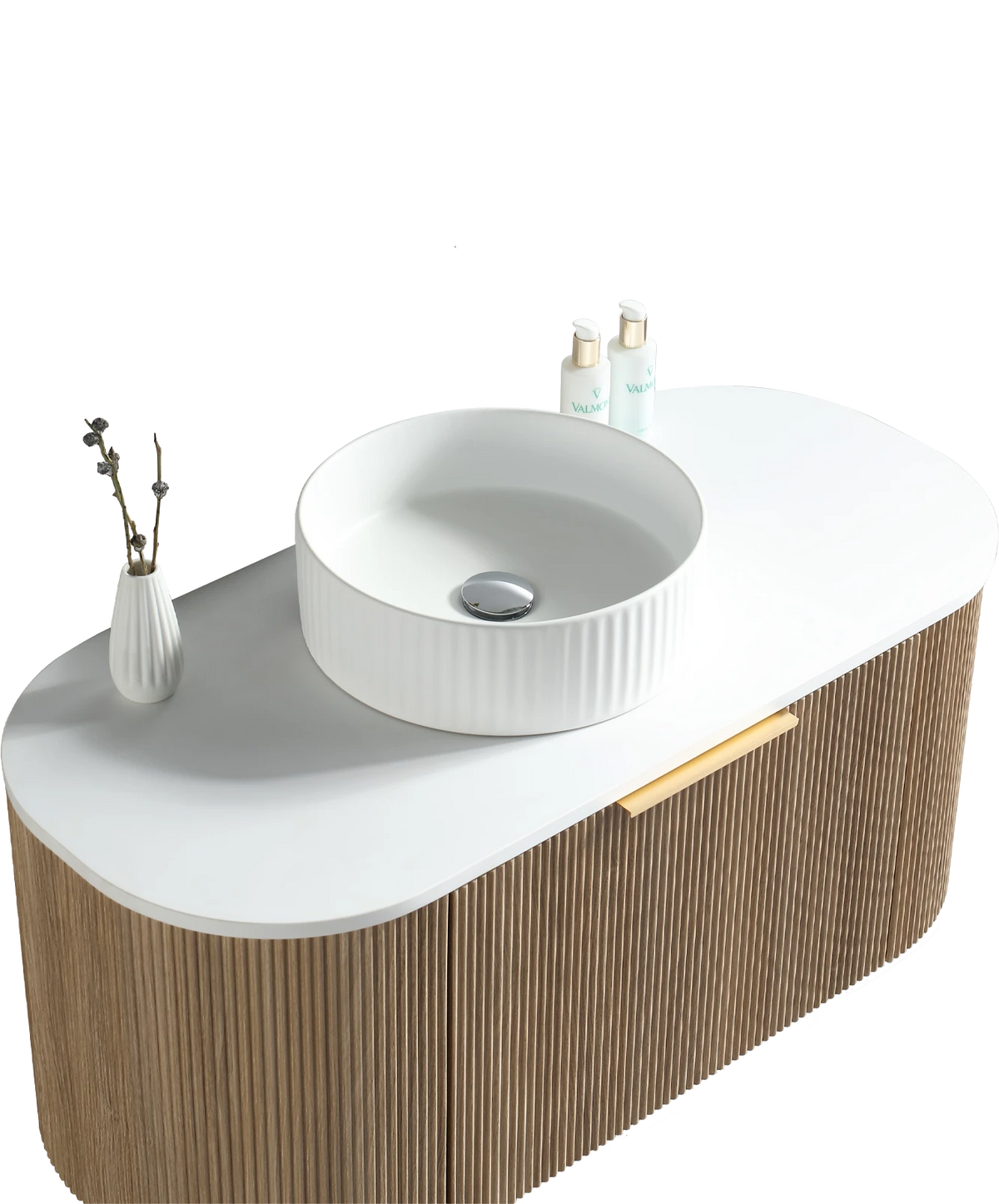 Scanalato Vanity - 1000mm - Light Oak