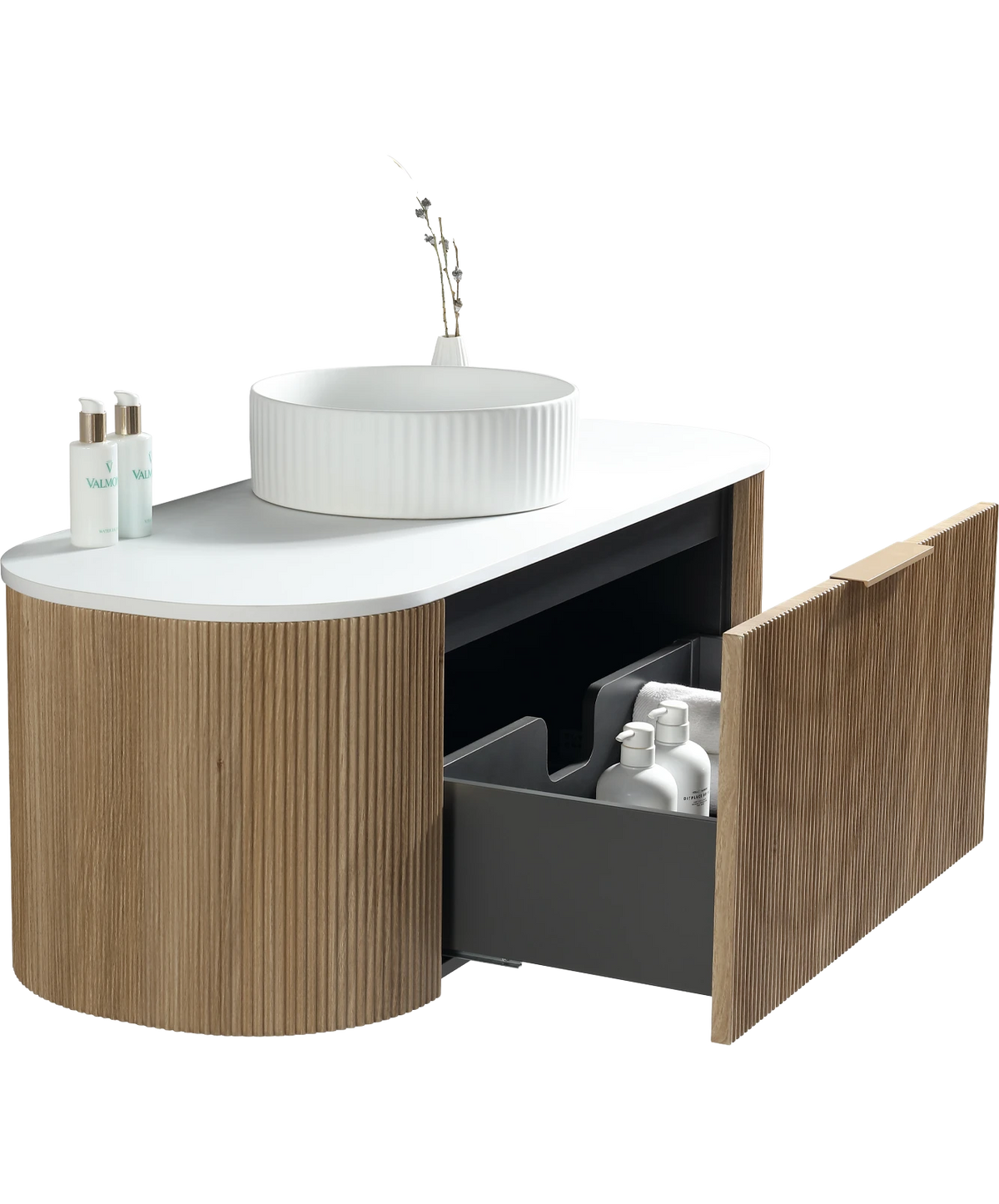 Scanalato Vanity - 1200mm - Light Oak