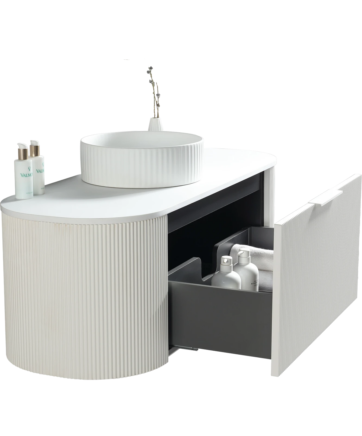 Scanalato Vanity - 1200mm - Matte White