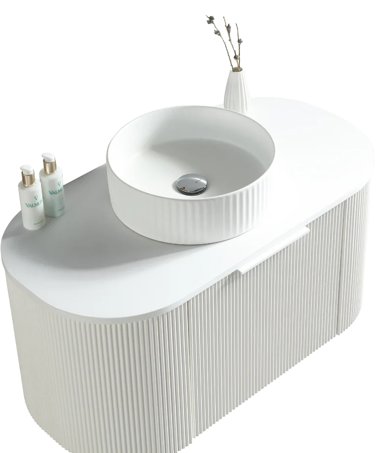 Scanalato Vanity - 900mm - Matte White