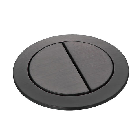 Round Dual-Flush Push Button in Gun Metal
