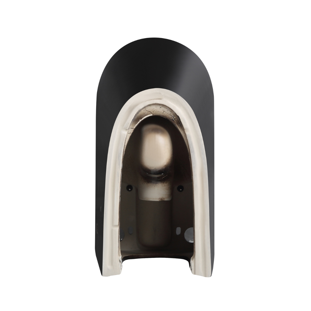 Hurricane Back-to-Wall Toilet Suite in Gloss Black