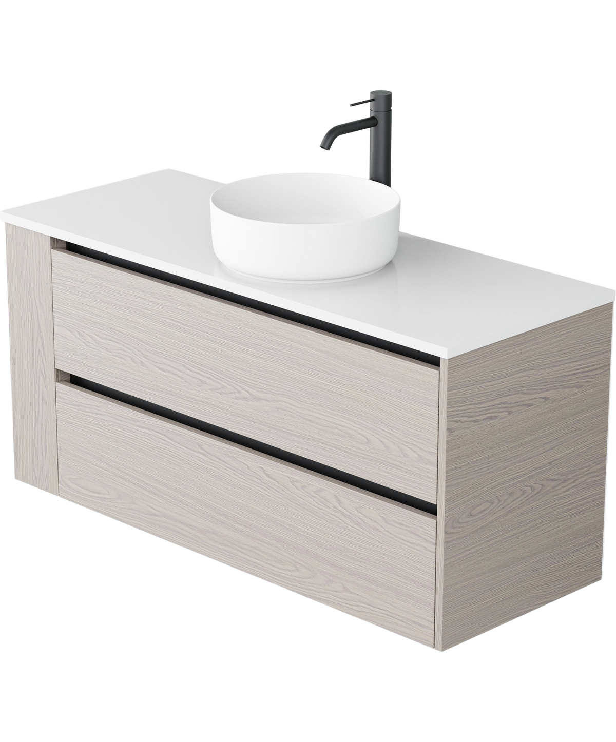Zeon - 1200mm - Centre Basin - Left Shelf