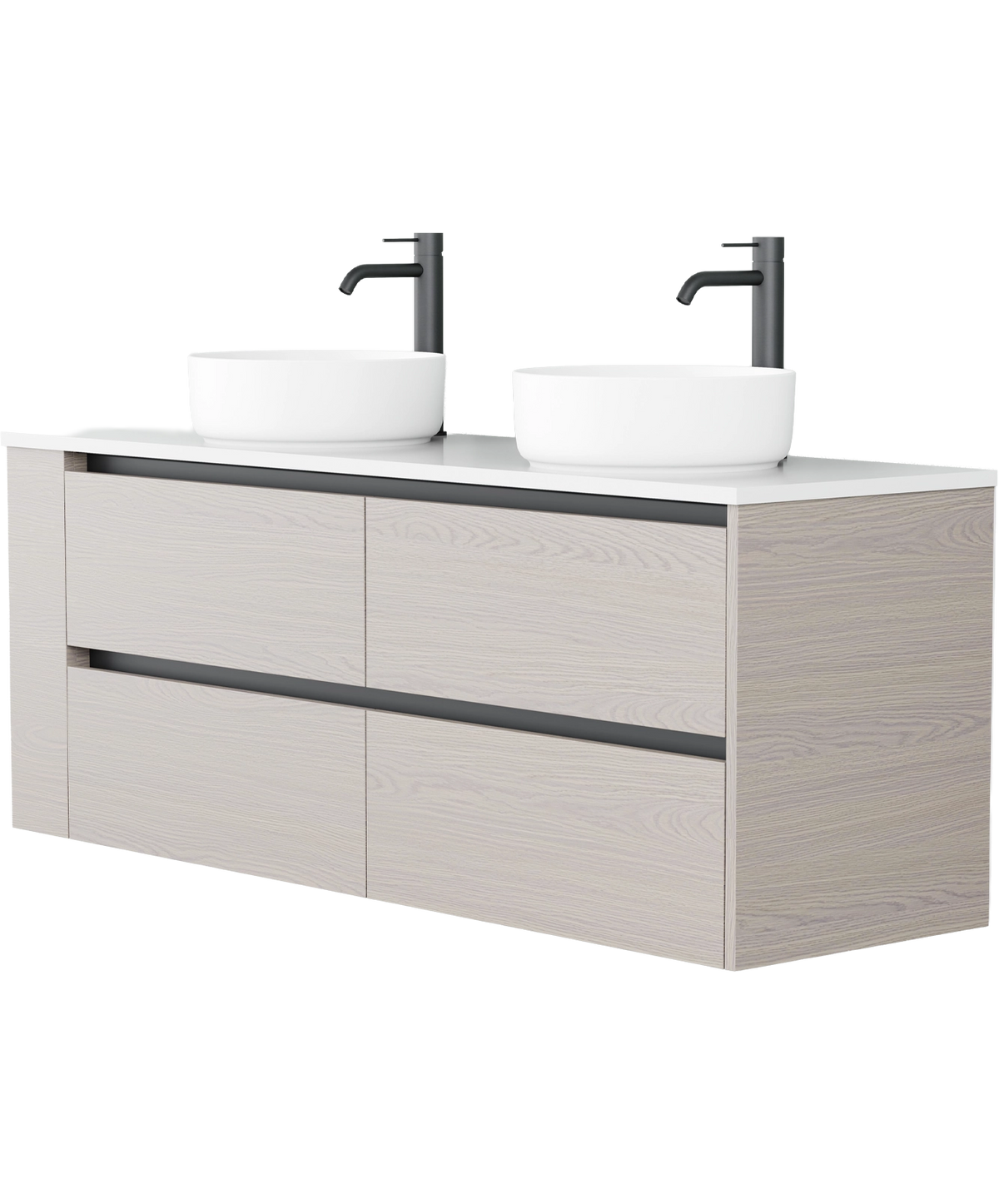 Zeon - 1500mm - Double Basin - Left Shelf