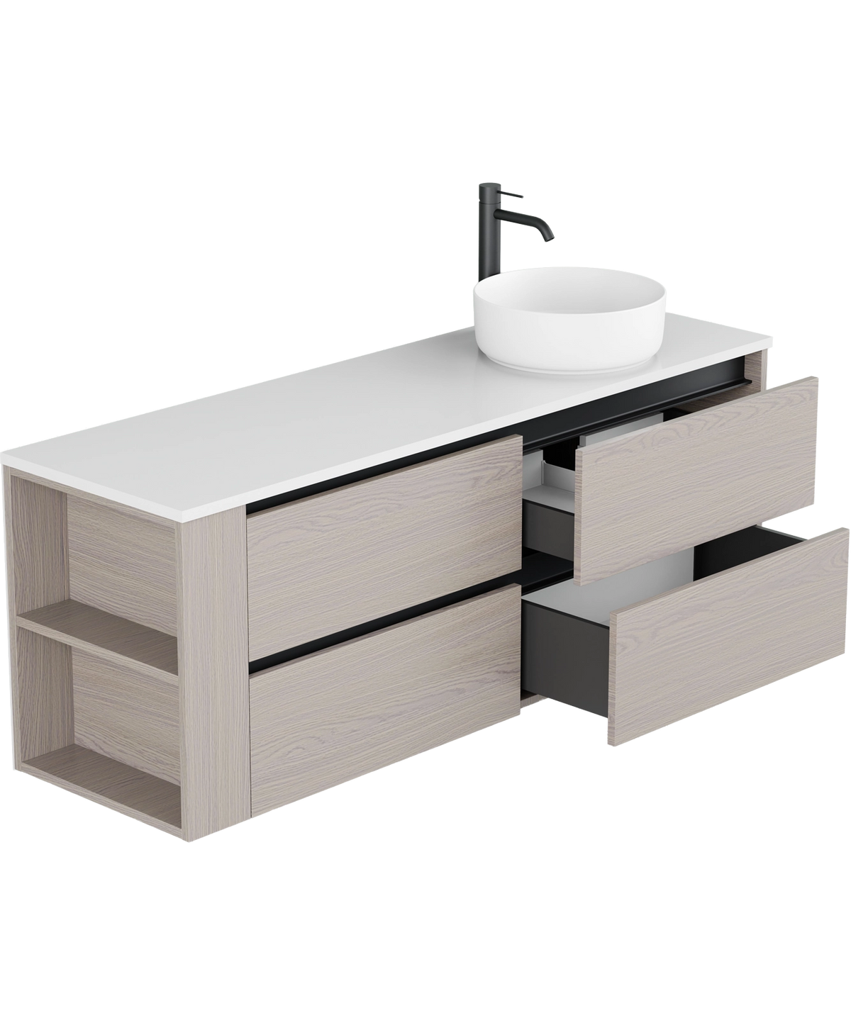 Zeon - 1500mm - Right Offset Basin