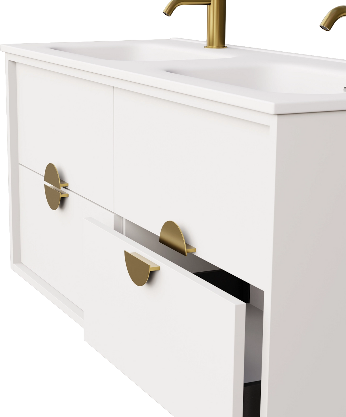 Full Moon - 1200mm - Double Integrated Basin