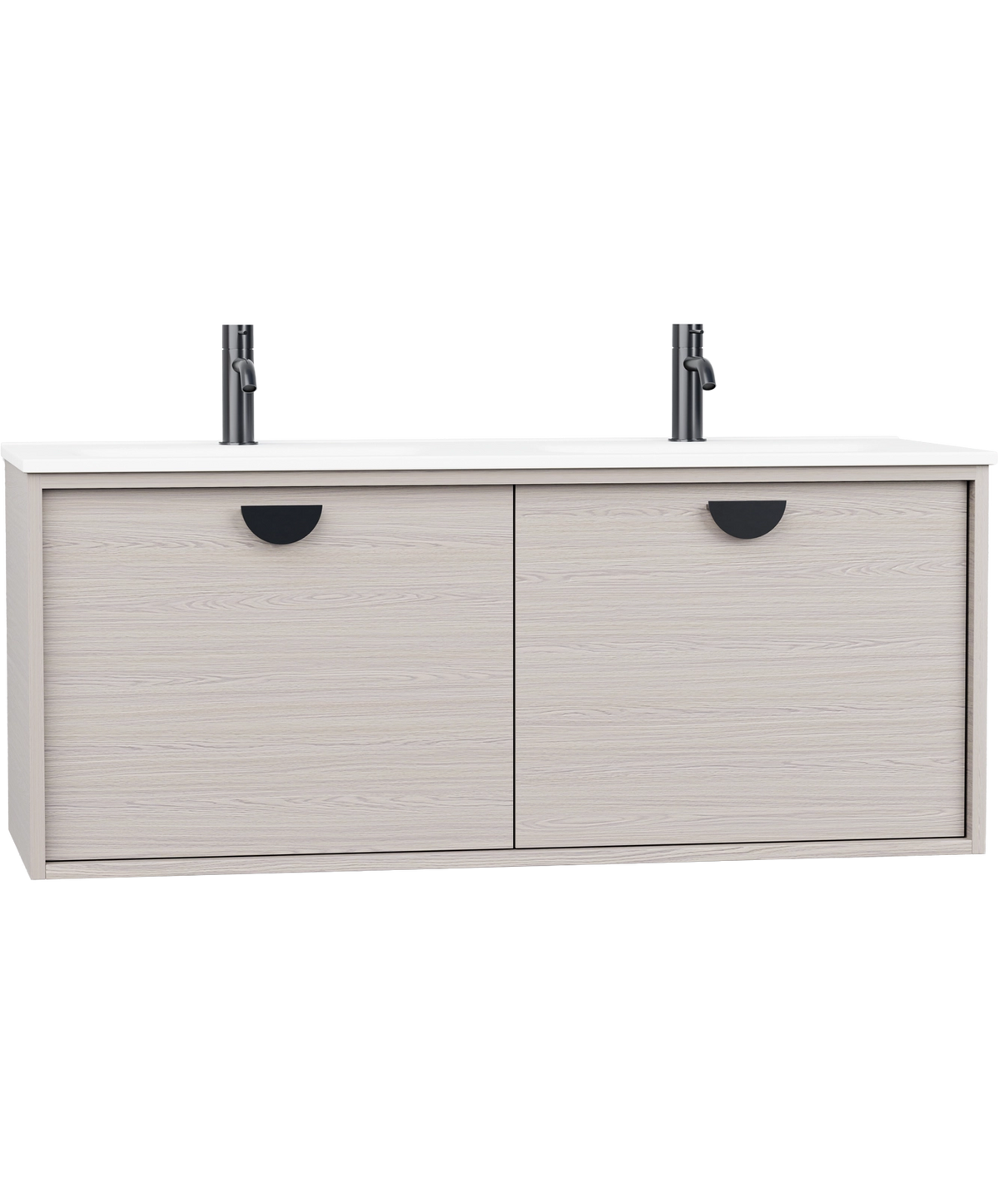 Half Moon - 1200mm - Double Integrated Basin