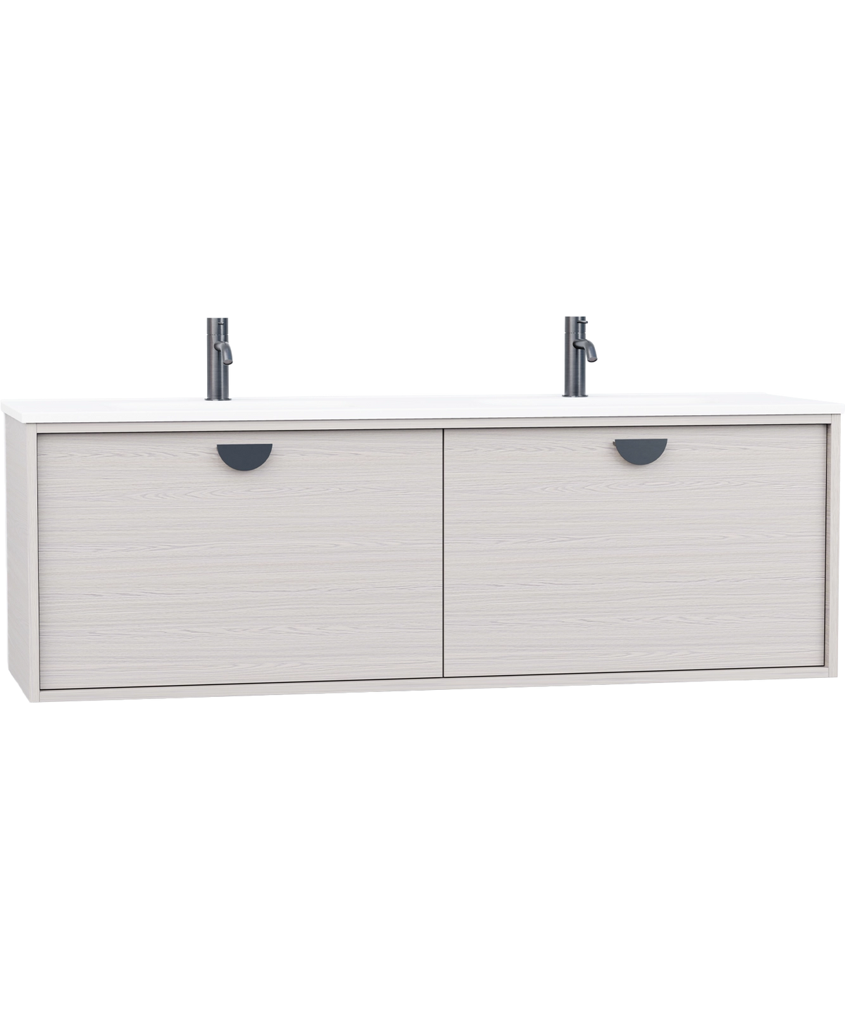 Half Moon - 1500mm - Double Integrated Basin