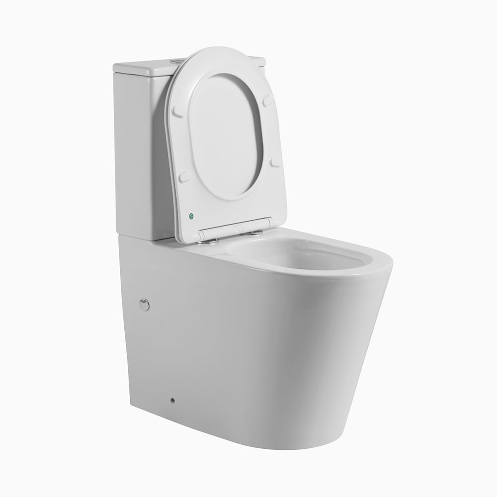 TradeZero All-In-One Full Kit Toilet Suite in Gloss White