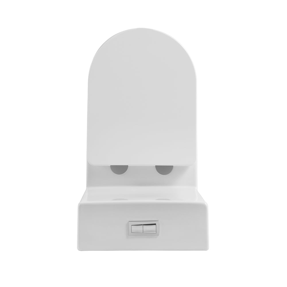 TradeZero All-In-One Full Kit Toilet Suite in Gloss White
