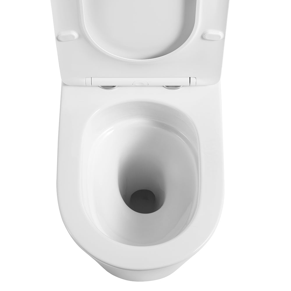 TradeZero All-In-One Full Kit Toilet Suite in Gloss White