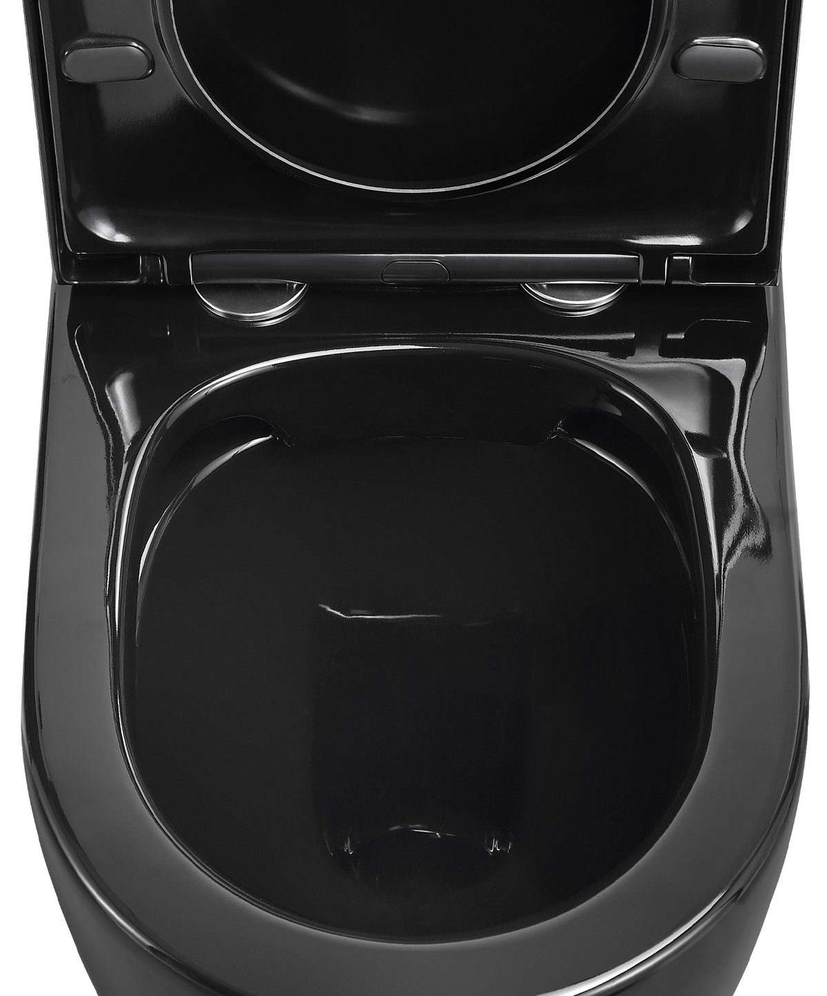 Mini Cyclone Back-to-Wall Toilet Suite in Gloss Black