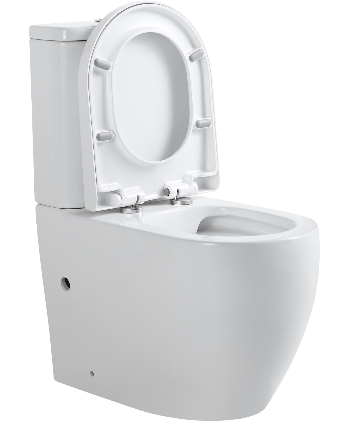 Mini Cyclone Back-to-Wall Toilet Suite in Gloss White
